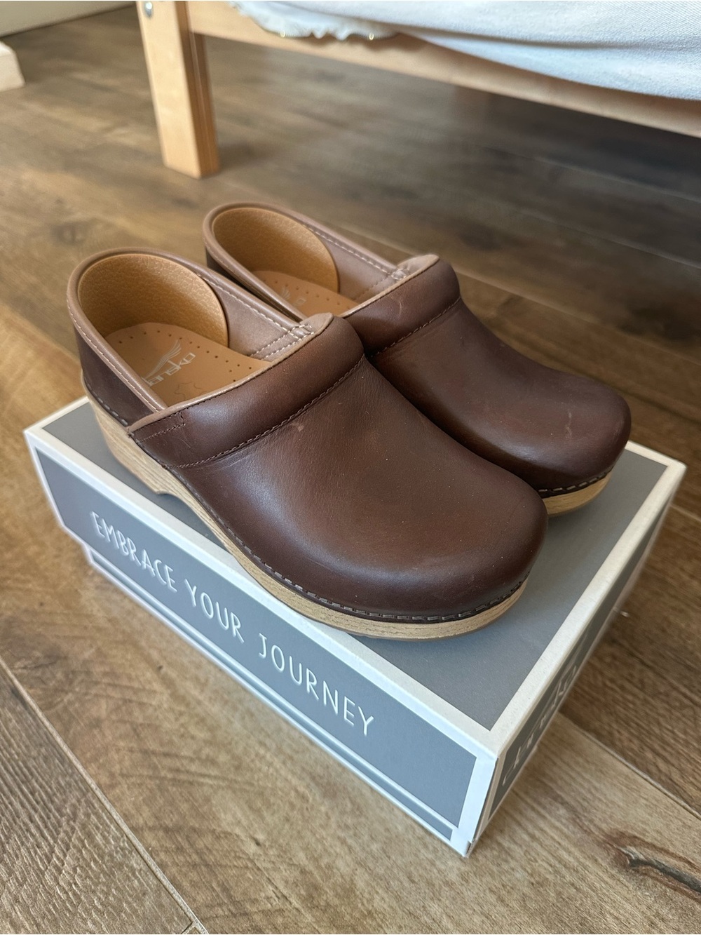 Dansko Brown Leather Clogs